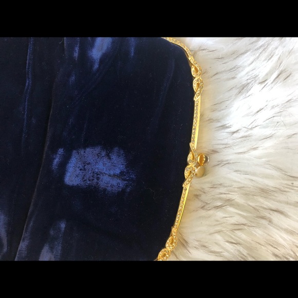 Vintage navy clutch - Picture 5 of 5